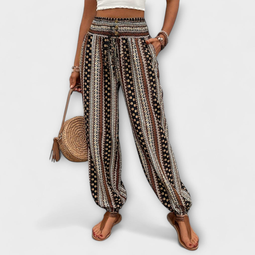 Women’s Ethnic Graphic Pants Stylish Comfortable Design 0