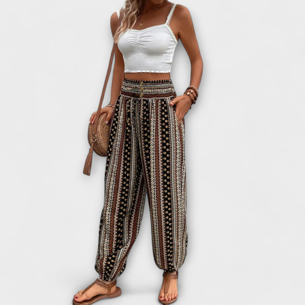 Women’s Ethnic Graphic Pants Stylish Comfortable Design 2