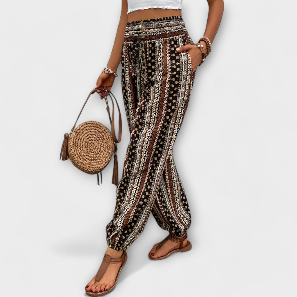 Women’s Ethnic Graphic Pants Stylish Comfortable Design 4