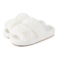Women’s Faux Fur Slide Slippers Cozy Indoor Comfort 0