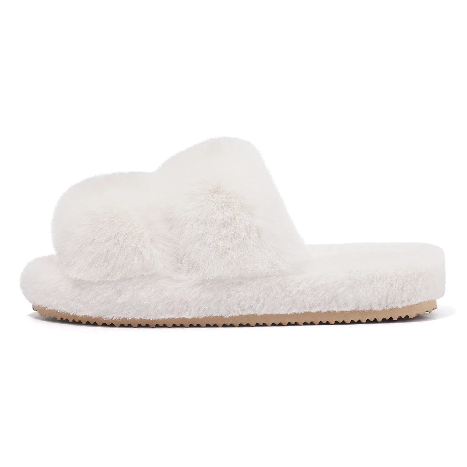Women’s Faux Fur Slide Slippers Cozy Indoor Comfort 8
