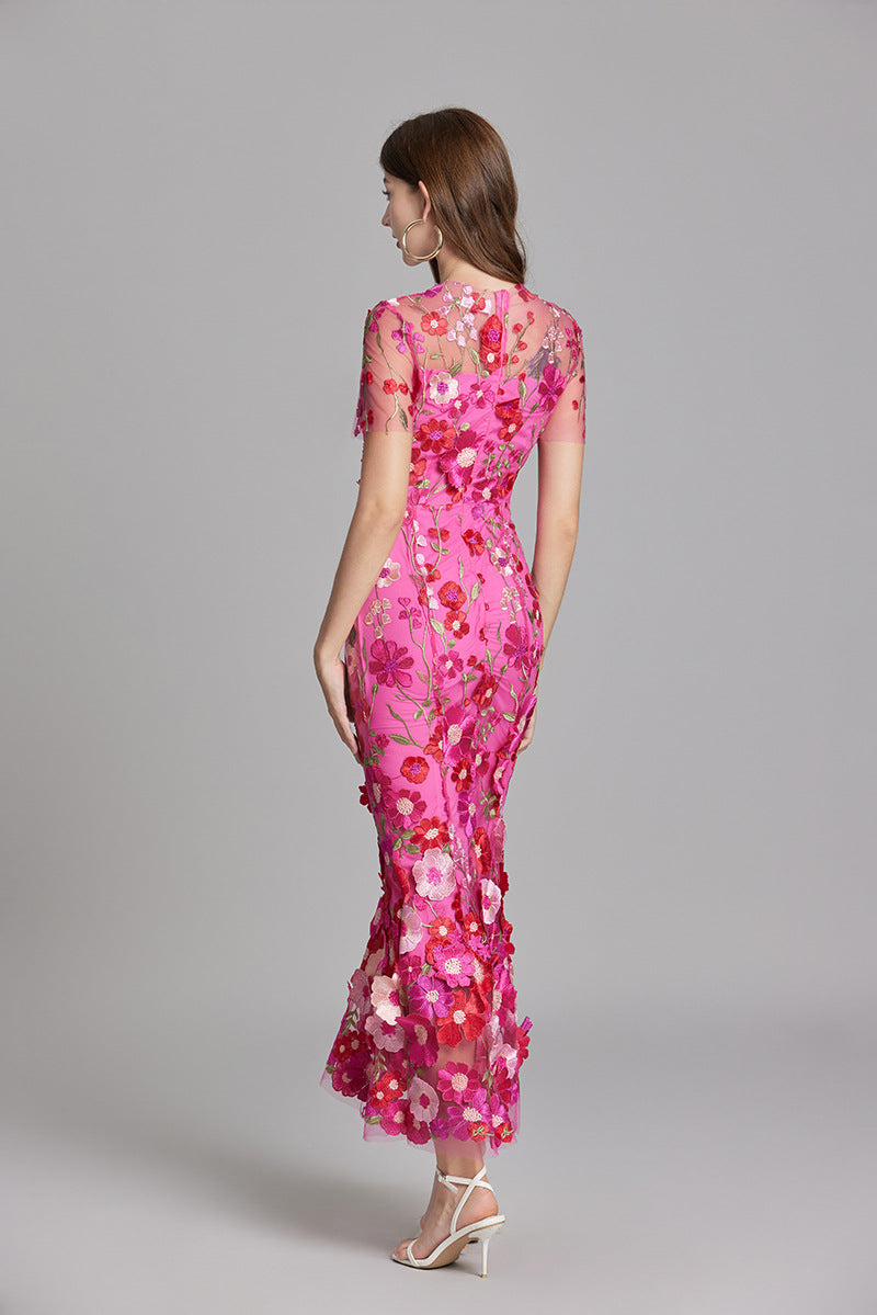 Women’s Floral Bodycon Midi Dress Elegant Summer Style 2