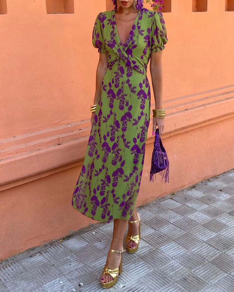 Women’s Floral Dress Elegant Design for Weddings and Special Occasions 4