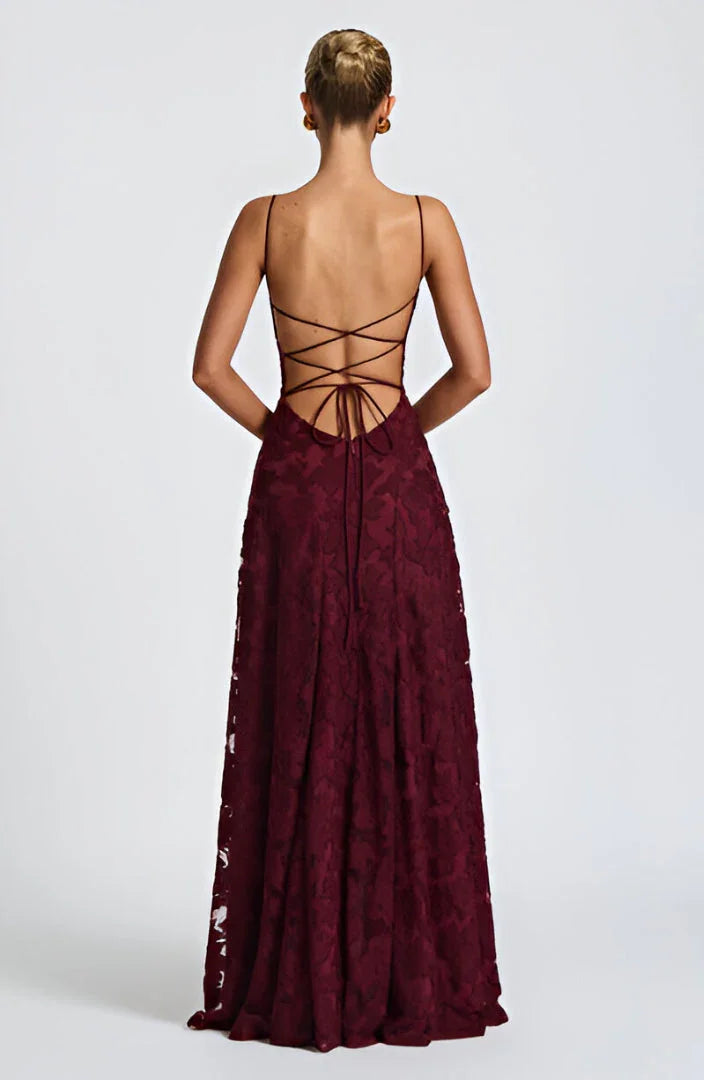 Women’s Floral Maxi Dress A-Line Spaghetti Straps for Summer Occasions 6