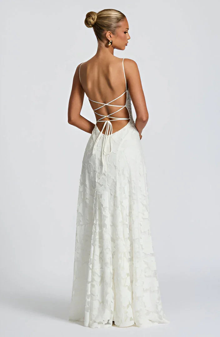 Women’s Floral Maxi Dress A-Line Spaghetti Straps for Summer Occasions 8