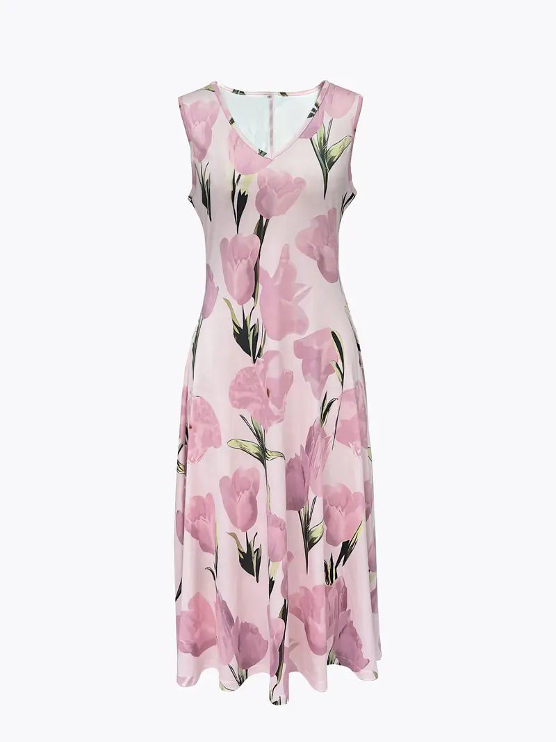 Women’s Floral Maxi Dress Coordinated Two-Piece Set for Elegant Occasions 3