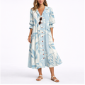 Women’s Floral Maxi Dress Lightweight Flowing Summer Style 0