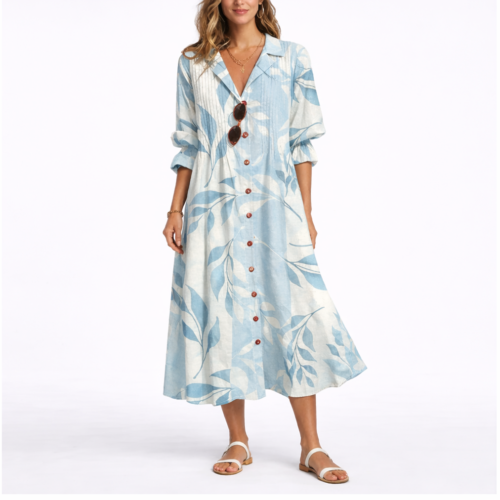 Women’s Floral Maxi Dress Lightweight Flowing Summer Style 0