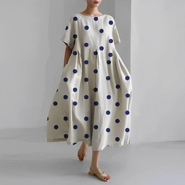 Women’s Floral Midi Dress Relaxed Fit Summer Style 7