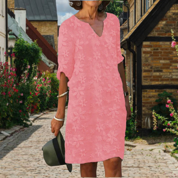 Women’s Floral Midi Dress Relaxed Fit for Summer Outings 2