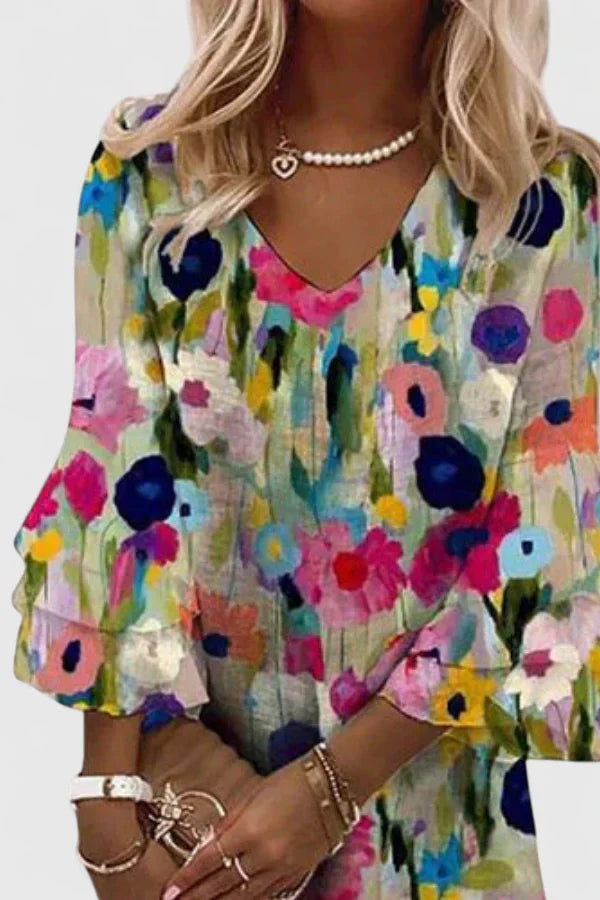 Women’s Floral Mini Dress Elegant Summer Style 2