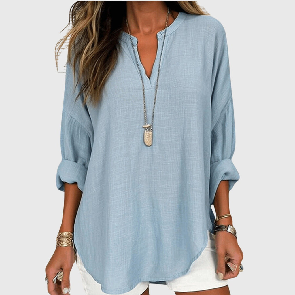 Women’s Flowing Beach Shirt Elegant Casual Design 0