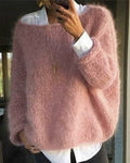Women’s Fluffy Knitted Sweater Smart-Casual Style 0