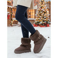 Women’s Fur-Trimmed Snow Boots Stylish Design for Winter Comfort 0