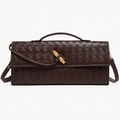 Women’s Gold Clutch Bag Elegant Woven Design for Evening Events 0