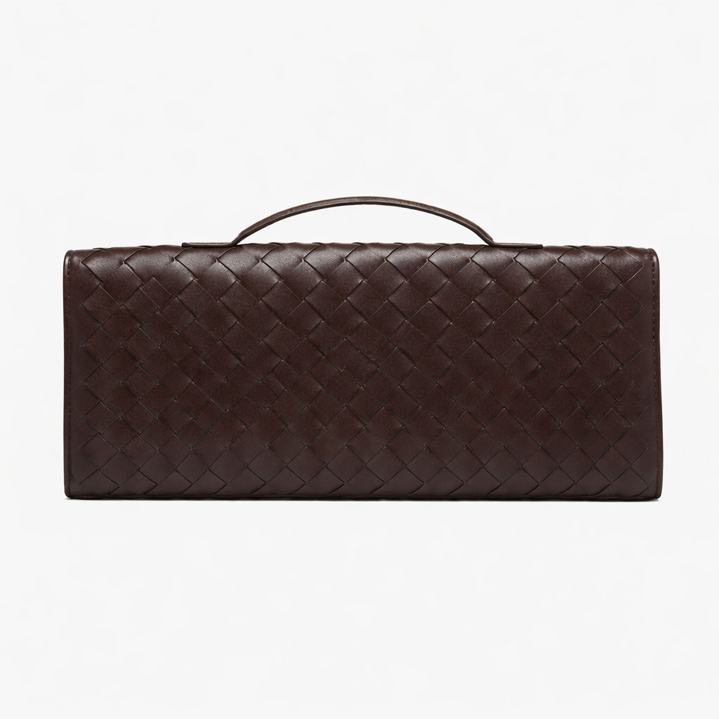Women’s Gold Clutch Bag Elegant Woven Design for Evening Events 2