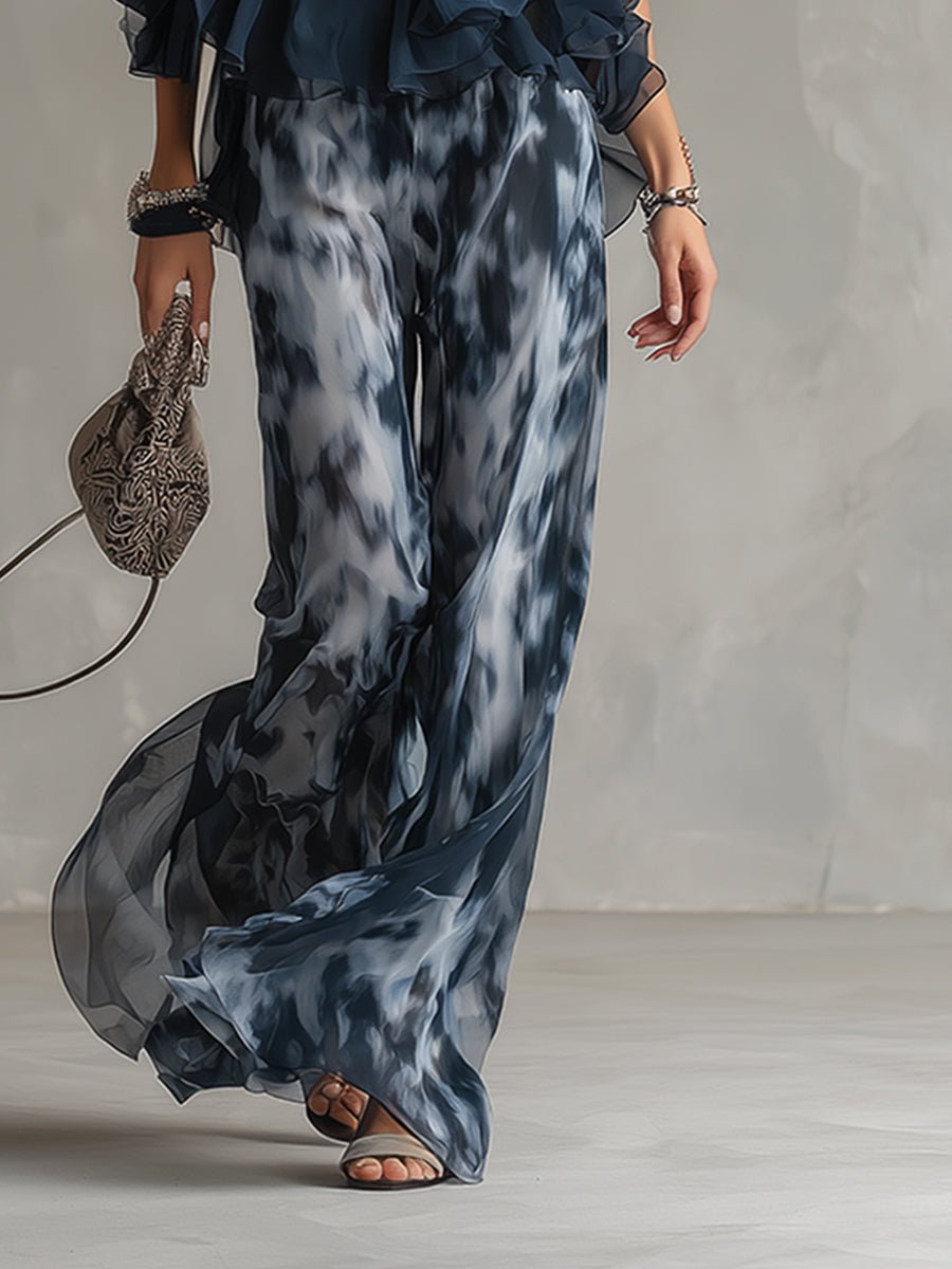 Women’s Halter Neck Two Piece Set Elegant Wide Leg Design 5