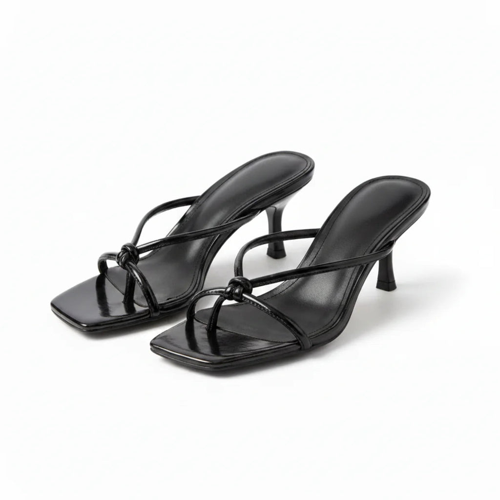 Women’s Heeled Sandals Elegant Knot Strap Design 5