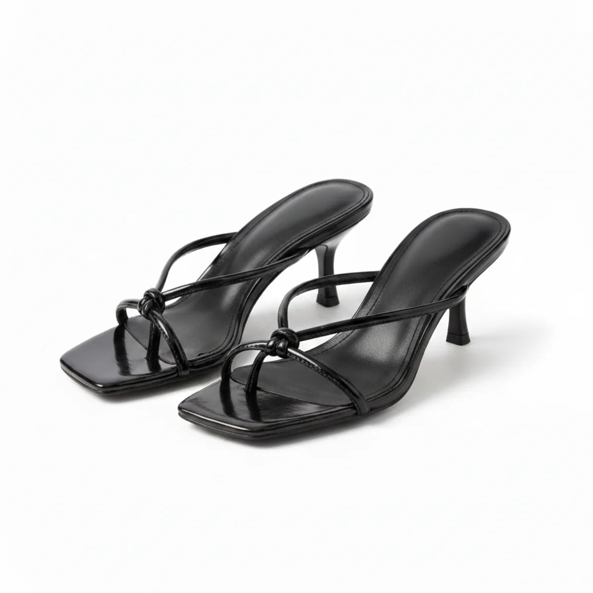 Women’s Heeled Sandals Elegant Knot Strap Design 5