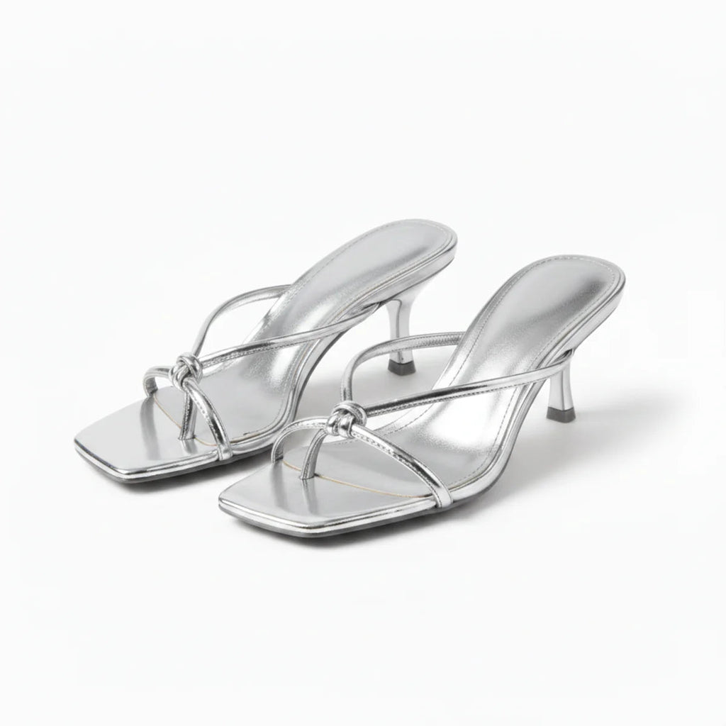 Women’s Heeled Sandals Elegant Knot Strap Design 7