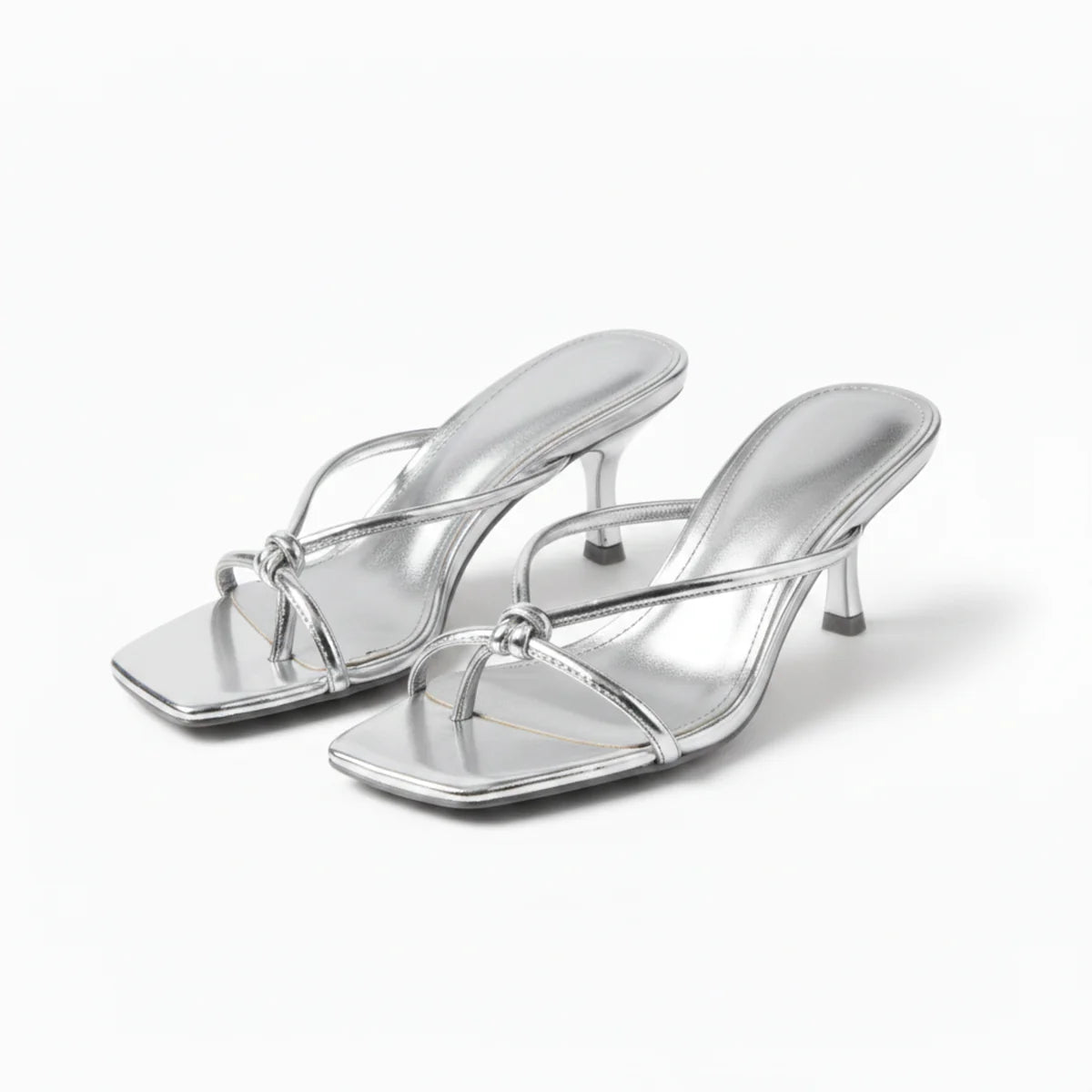 Women’s Heeled Sandals Elegant Knot Strap Design 7