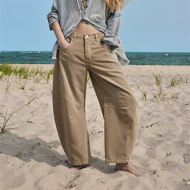 Women’s High-Waist Barrel-Leg Denim Jeans Relaxed Fit 5