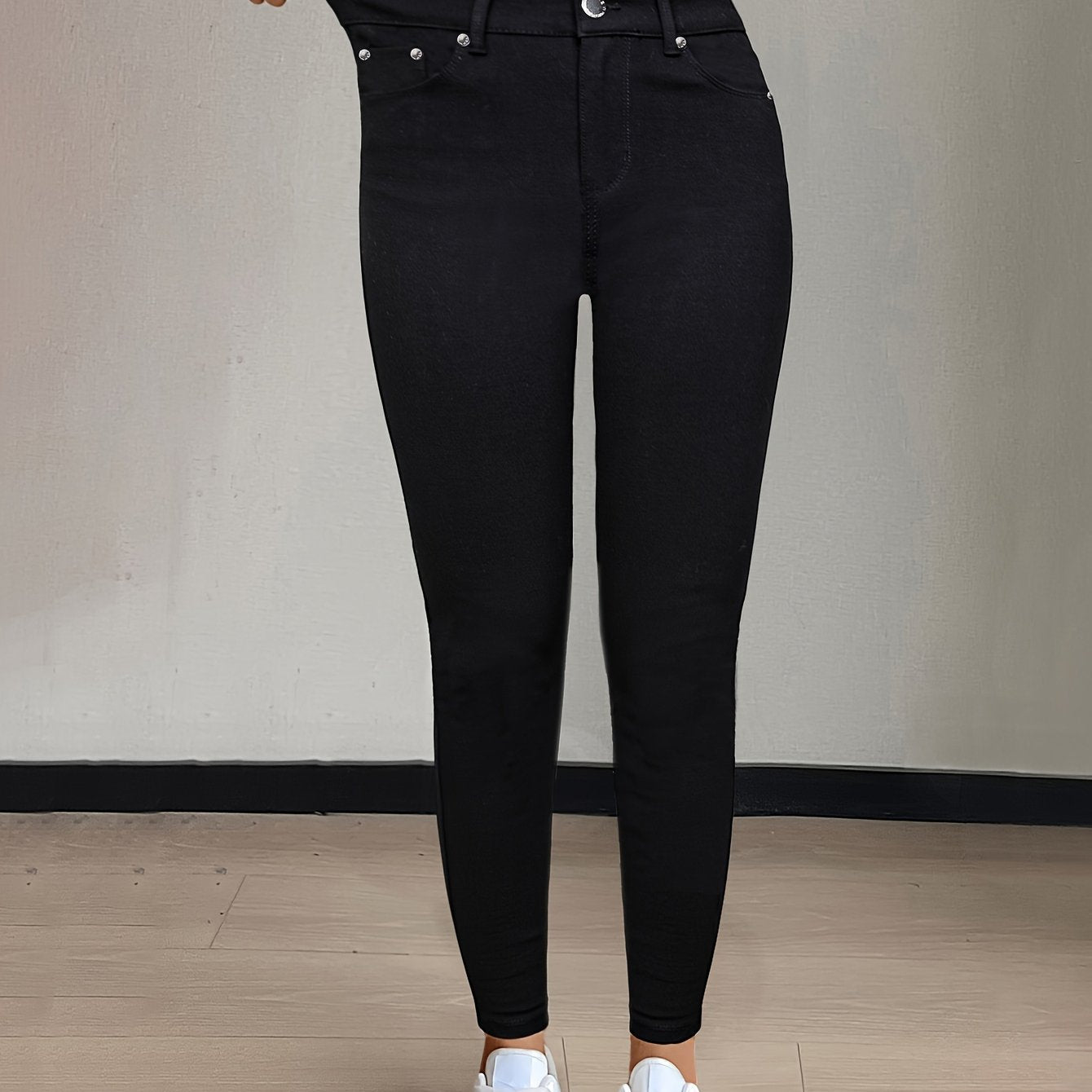 Women’s High-Waist Skinny Jeans Comfortable Stretch Fit 0