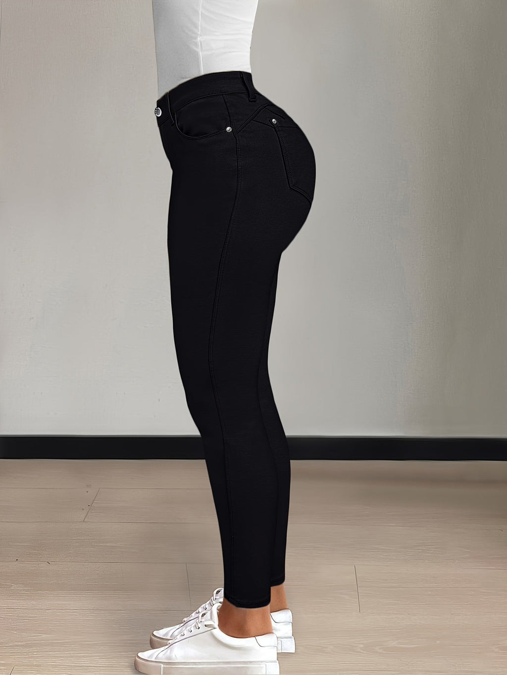 Women’s High-Waist Skinny Jeans Comfortable Stretch Fit 2