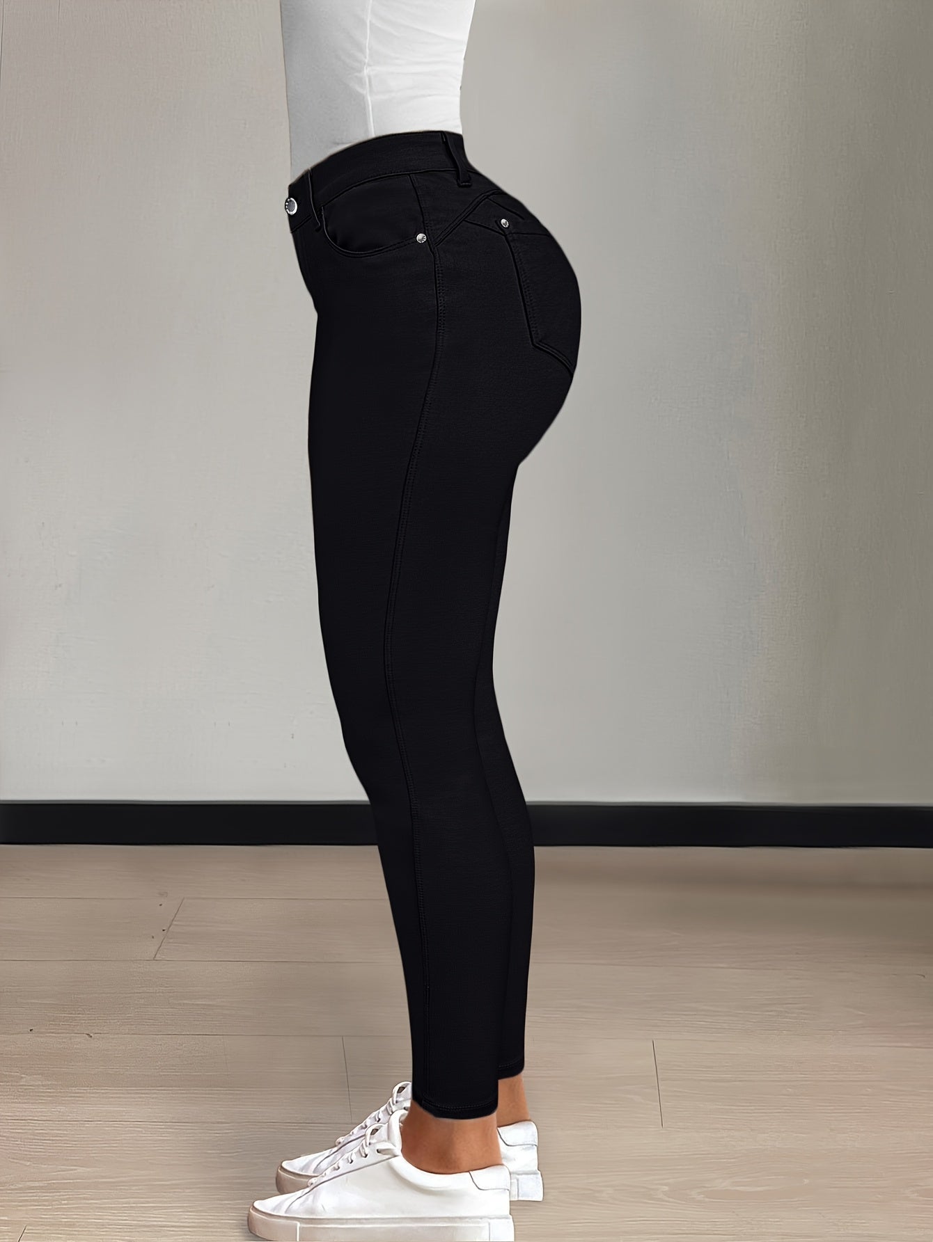Women’s High-Waist Skinny Jeans Comfortable Stretch Fit 2