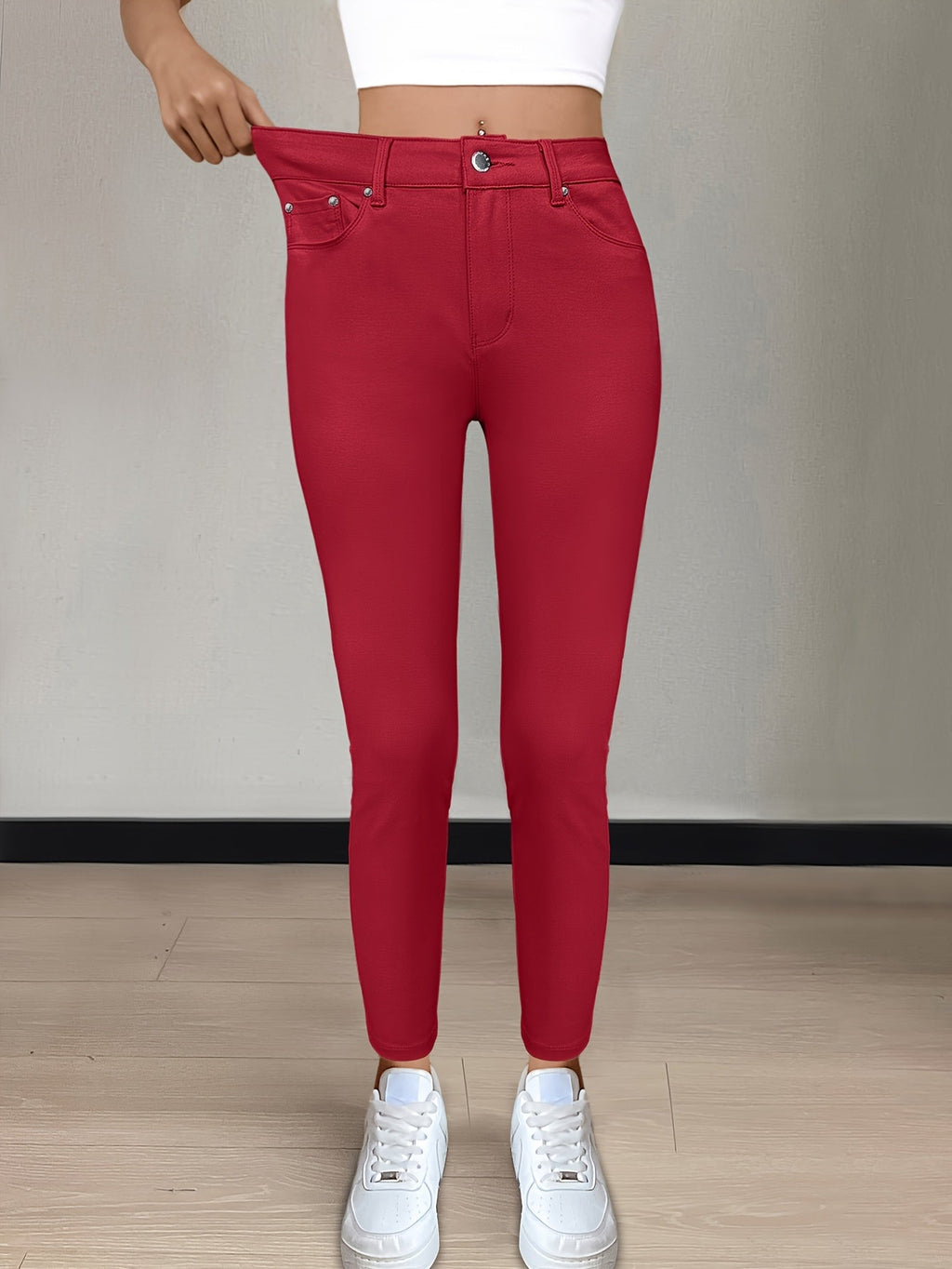 Women’s High-Waist Skinny Jeans Comfortable Stretch Fit 6