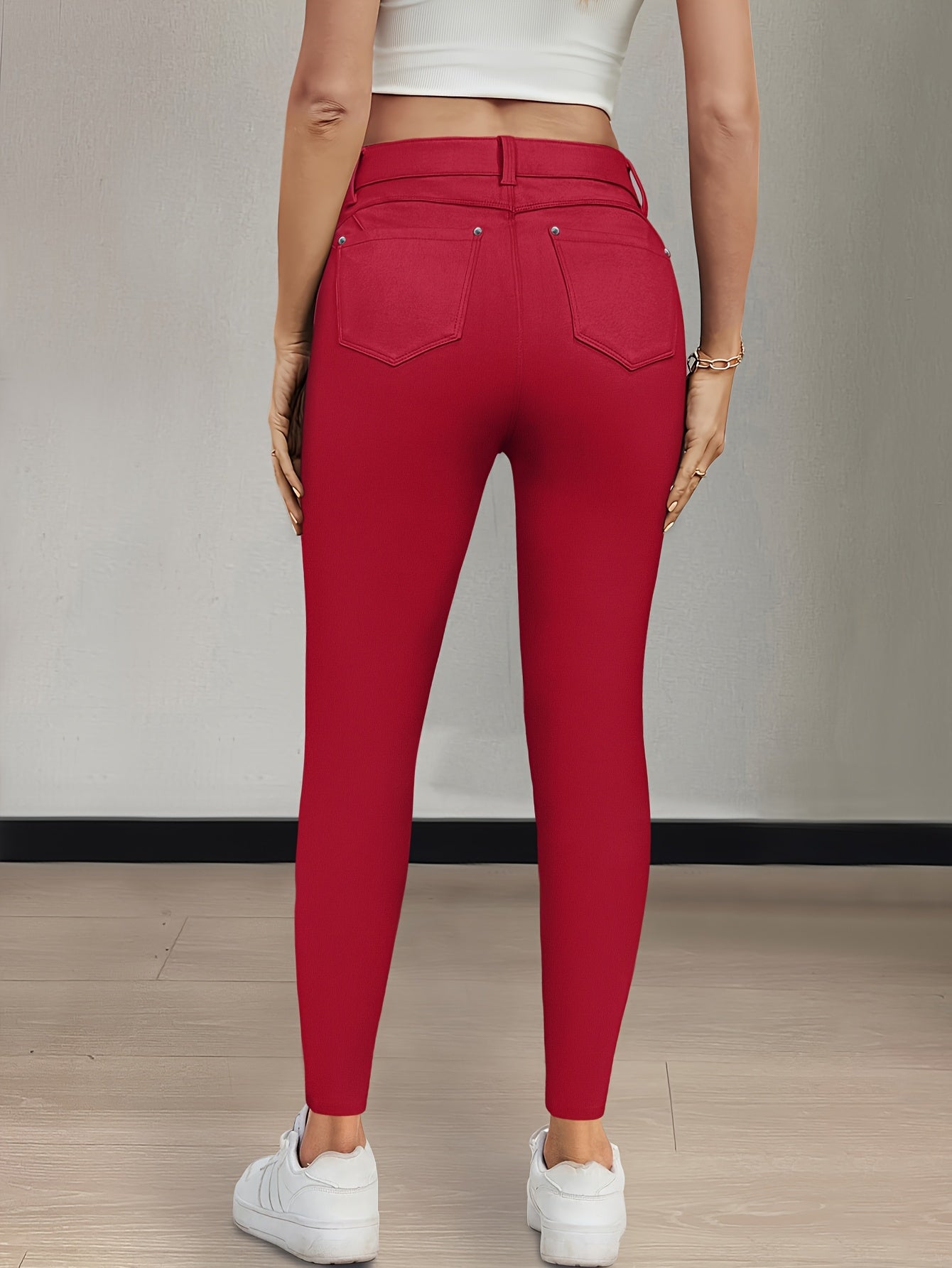 Women’s High-Waist Skinny Jeans Comfortable Stretch Fit 7