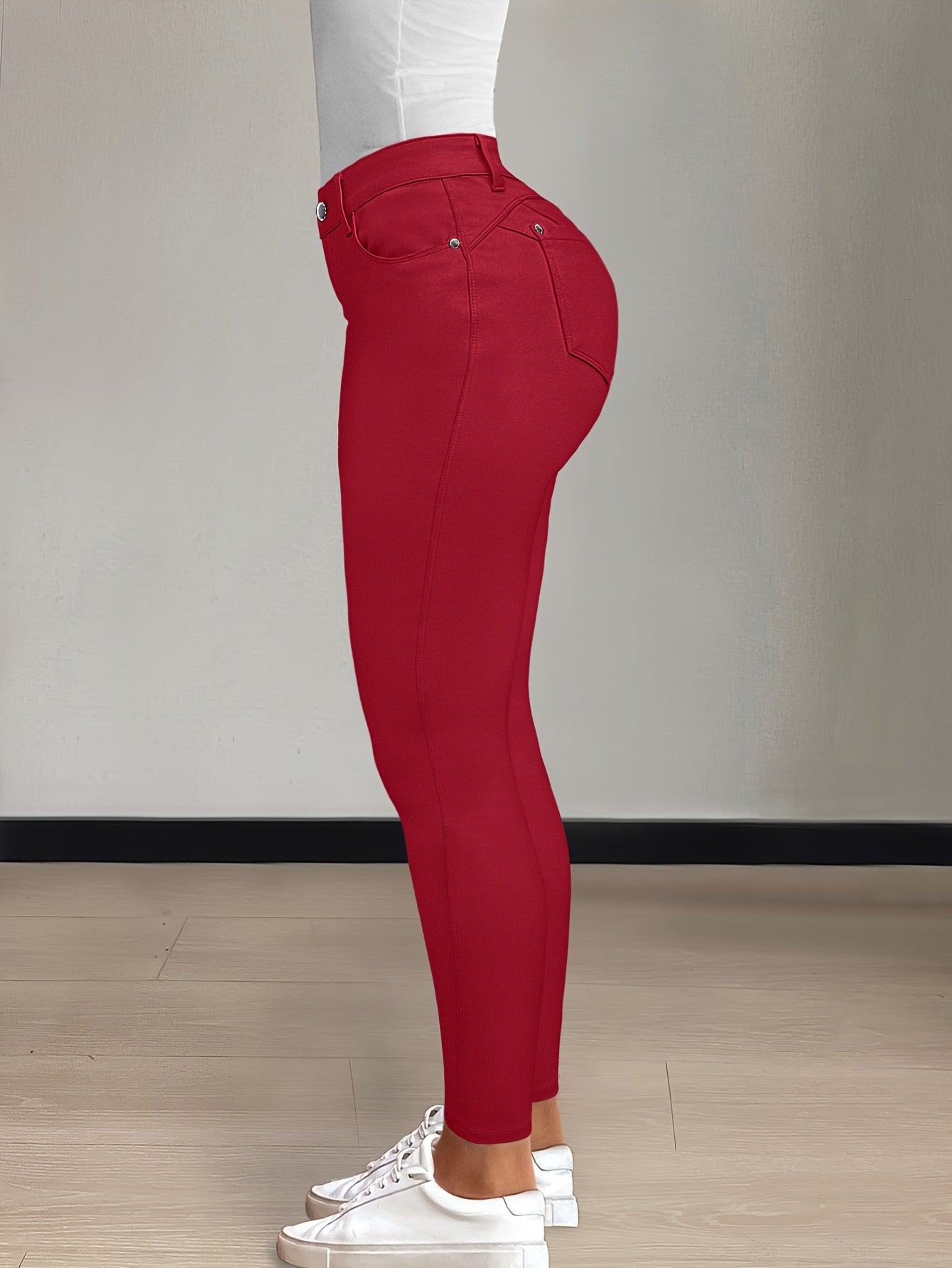 Women’s High-Waist Skinny Jeans Comfortable Stretch Fit 8
