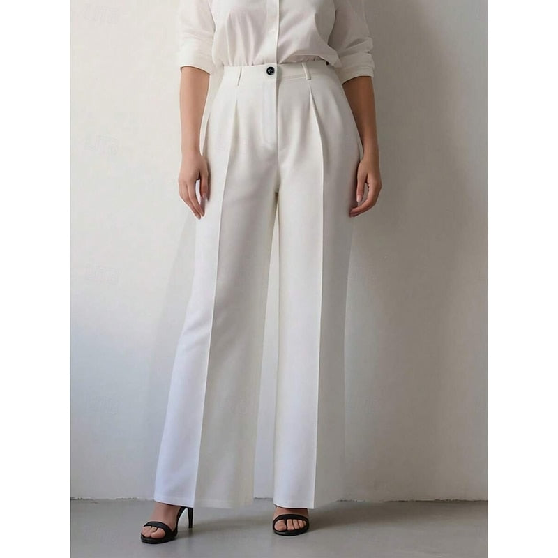 Women’s High-Waist Tailored Trousers Straight Leg Design 3