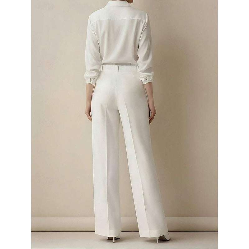 Women’s High-Waist Tailored Trousers Straight Leg Design 4