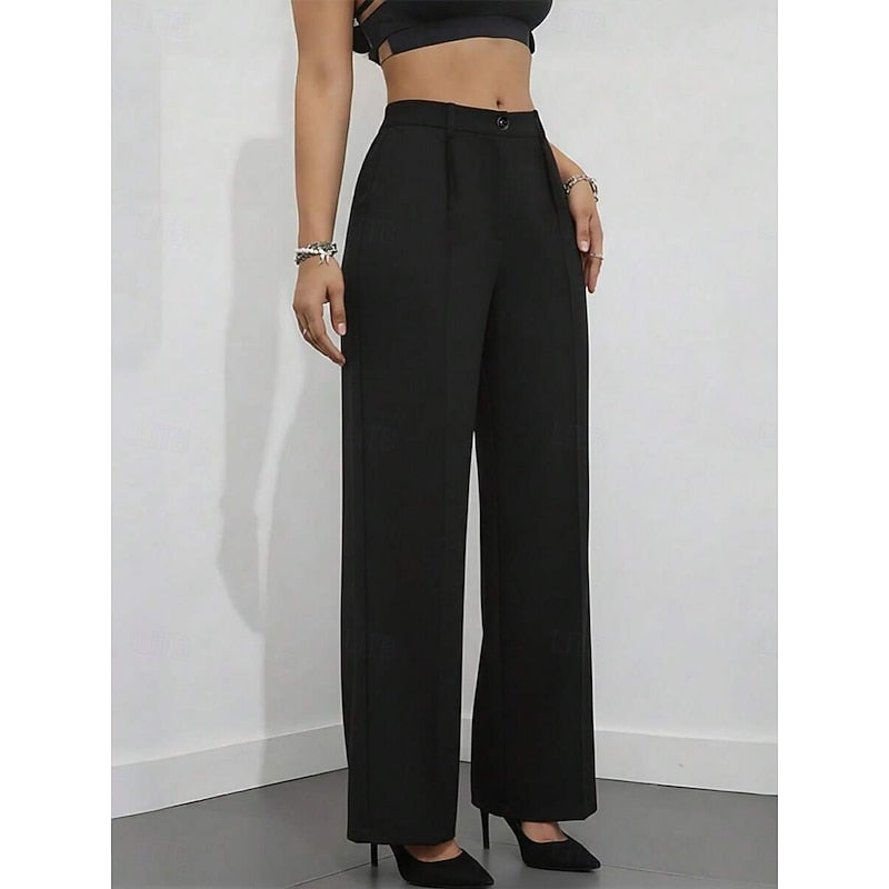 Women’s High-Waist Tailored Trousers Straight Leg Design 7