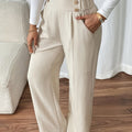 Women’s High-Waist Wide-Leg Pants Tailored Fit 0