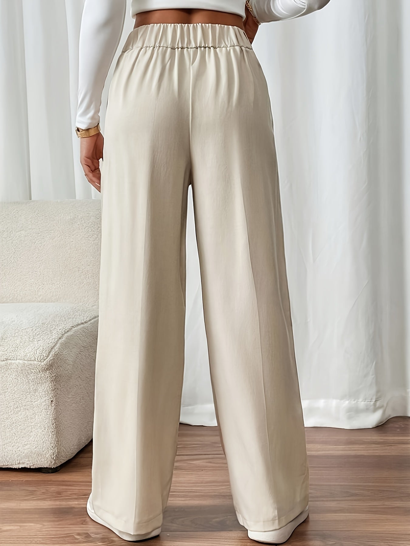 Women’s High-Waist Wide-Leg Pants Tailored Fit 1
