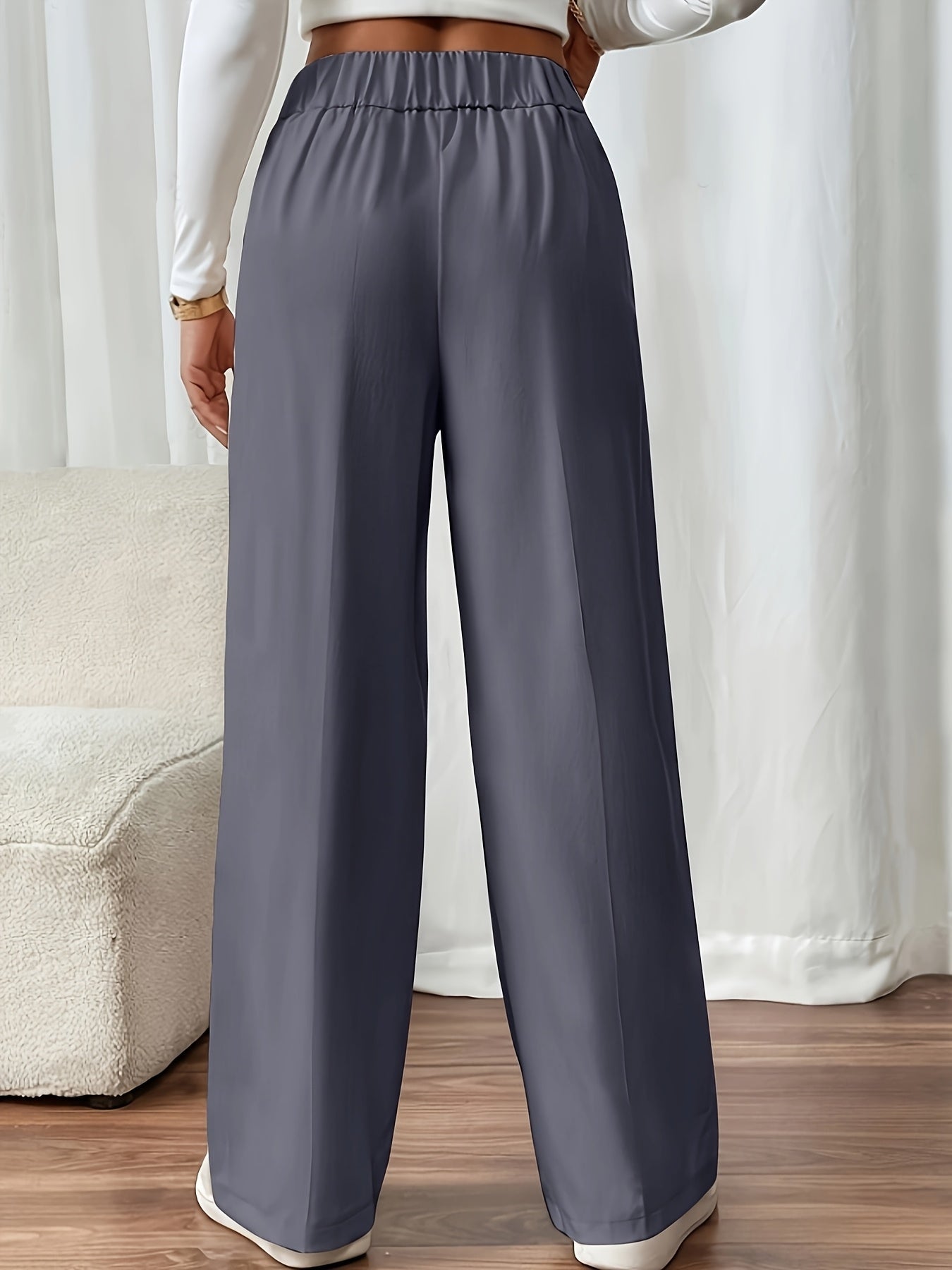 Women’s High-Waist Wide-Leg Pants Tailored Fit 6