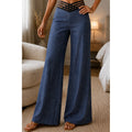 Women’s High-Waist Wide Leg Trousers Elegant Flowing Design 0
