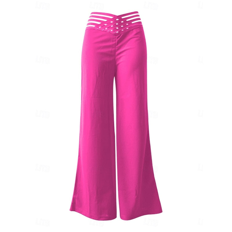 Women’s High-Waist Wide Leg Trousers Elegant Flowing Design 7