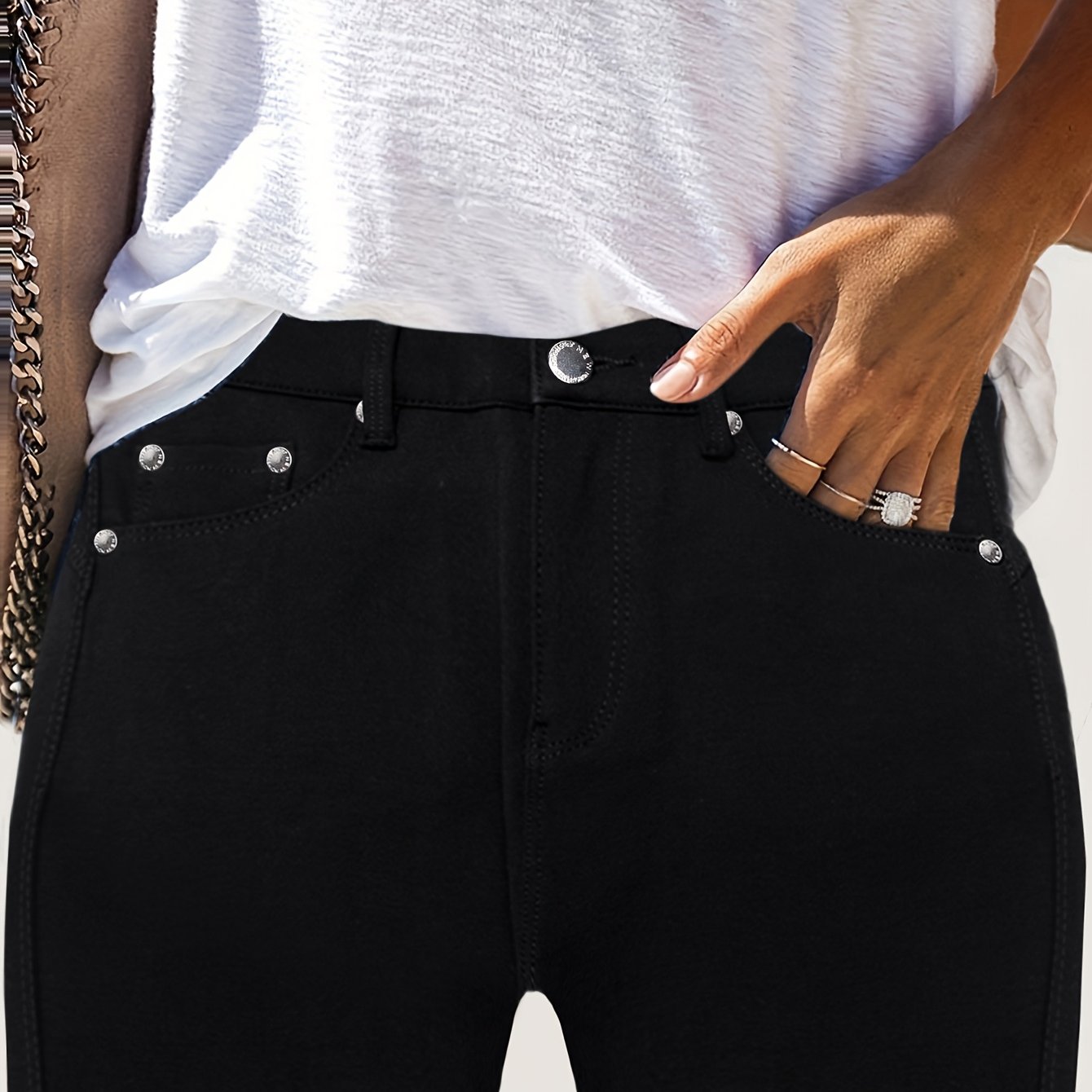 Women’s High-Waisted Skinny Jeans Comfortable Stretch Fit 0