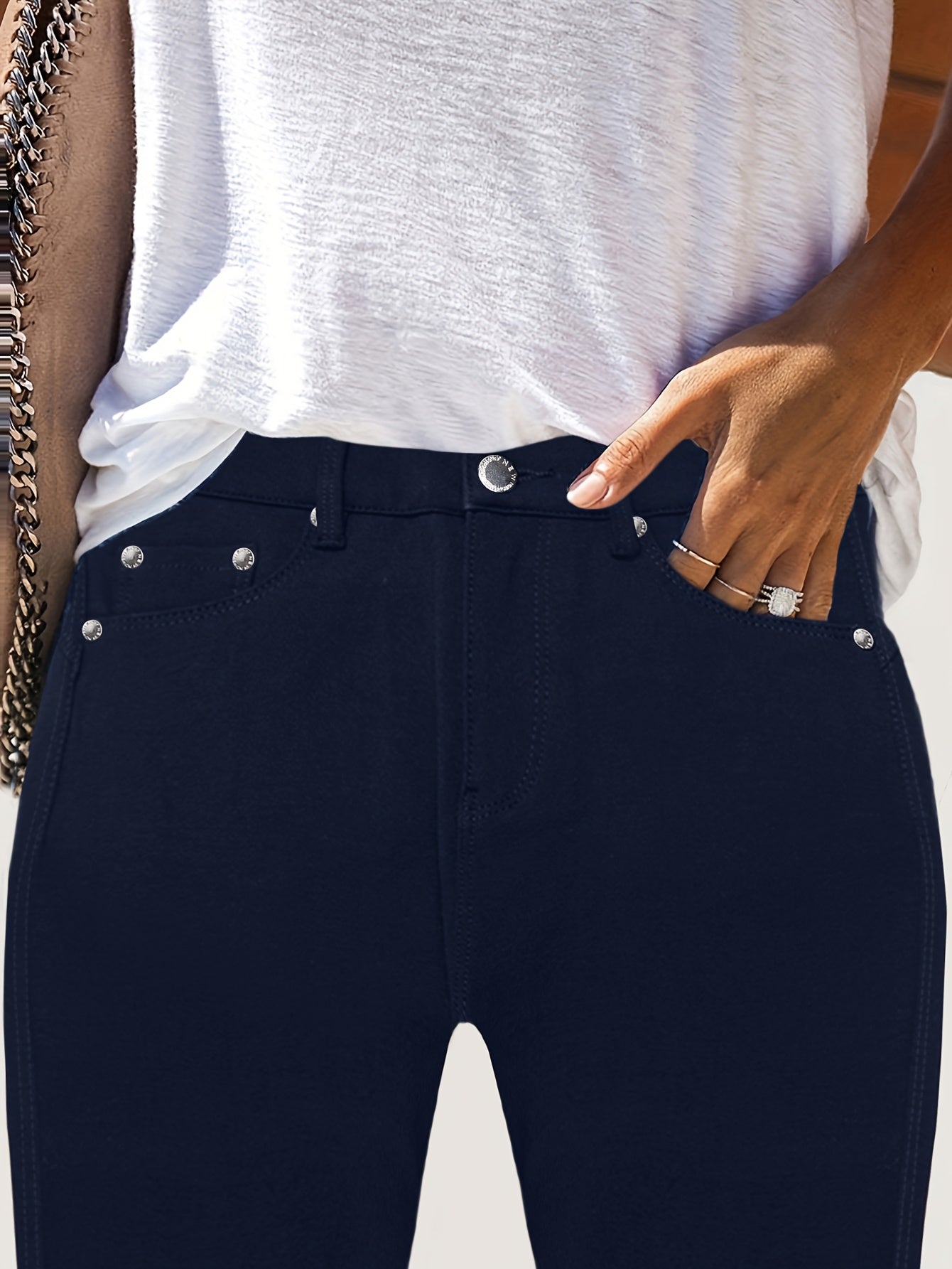 Women’s High-Waisted Skinny Jeans Comfortable Stretch Fit 6