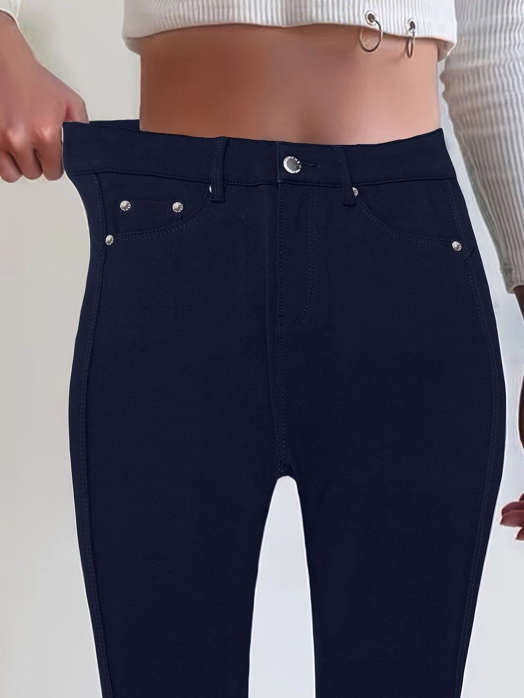 Women’s High-Waisted Skinny Jeans Comfortable Stretch Fit 7
