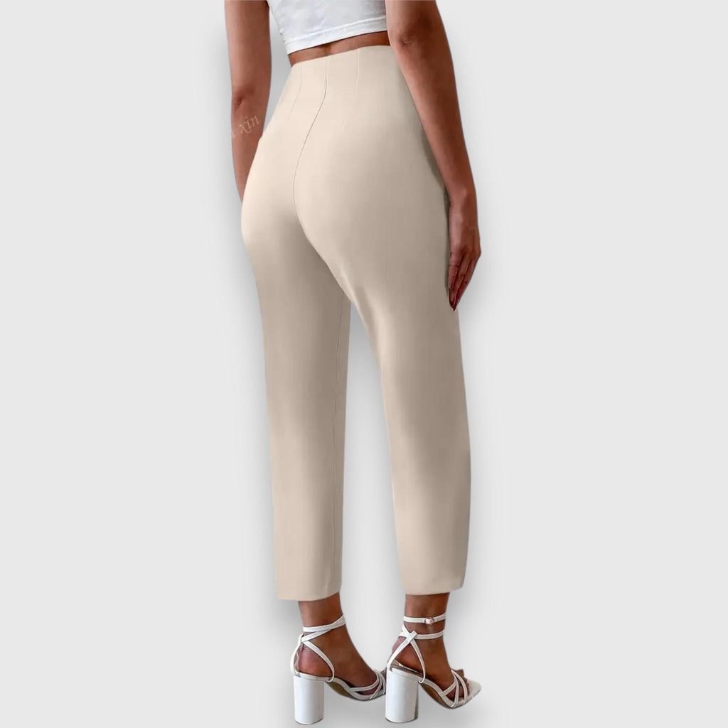 Women’s High-Waisted Trousers Classic Straight Leg Design 1