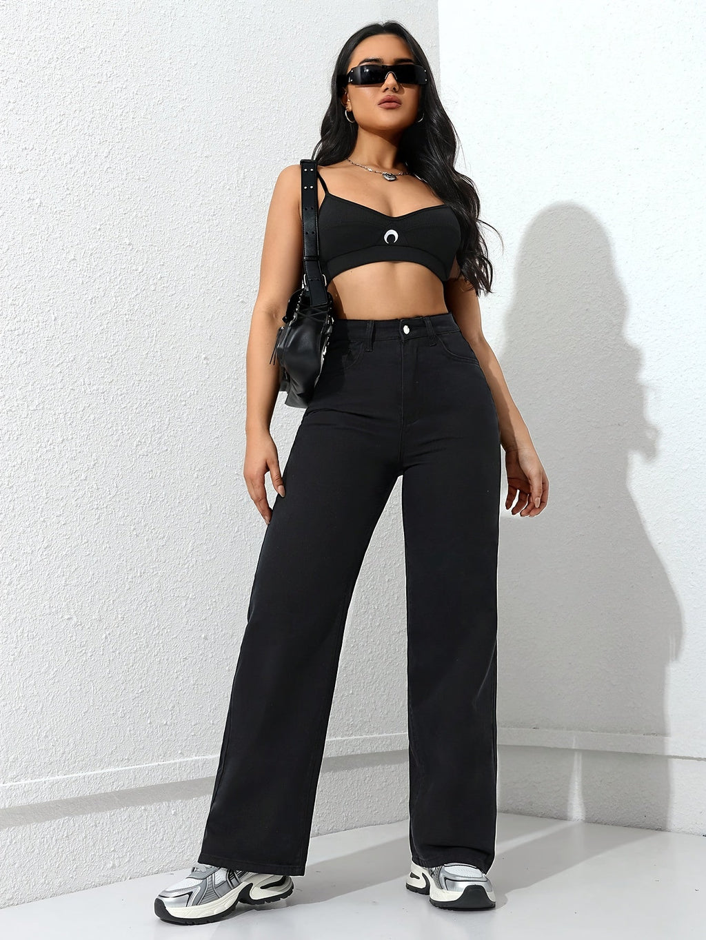 Women’s High-Waisted Wide-Leg Trousers Elegant Everyday Fit 3