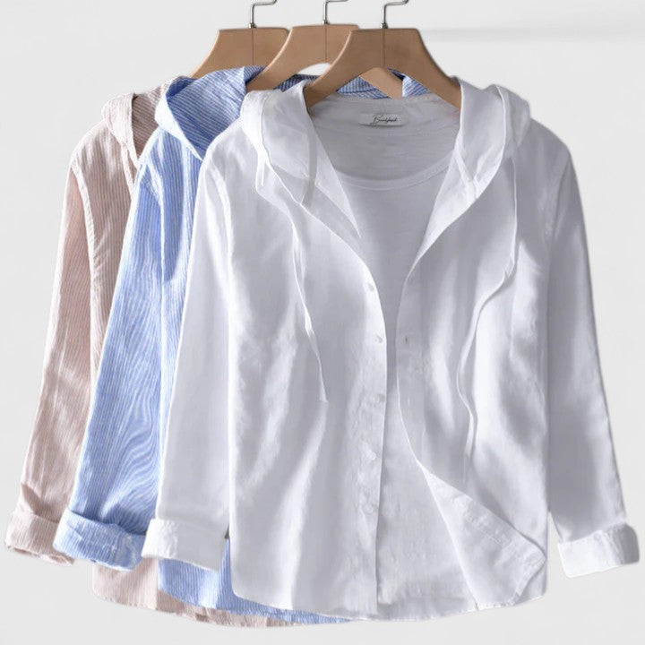 Women’s Hooded Blouse Chic Everyday Style Relaxed Fit 1