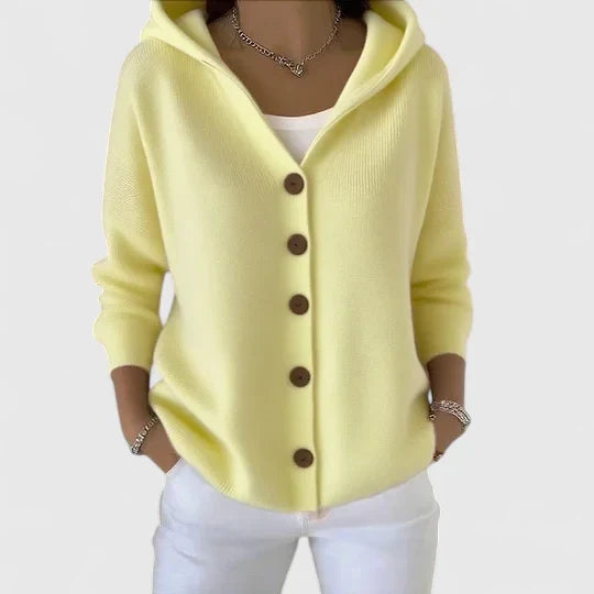 Women’s Hooded Cardigan Relaxed Fit Elegant Layering Piece 2