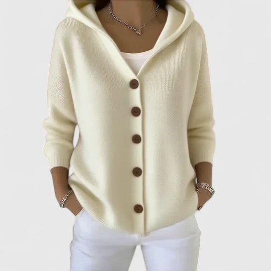 Women’s Hooded Cardigan Relaxed Fit Elegant Layering Piece 3