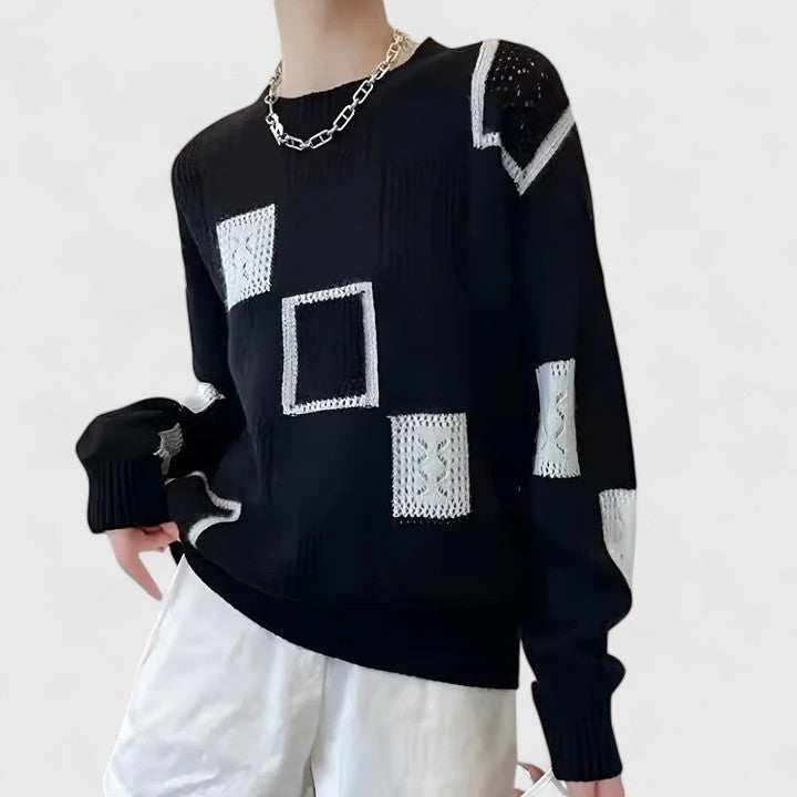 Women’s Knitted Sweater Elegant Openwork Design for Cozy Style 3
