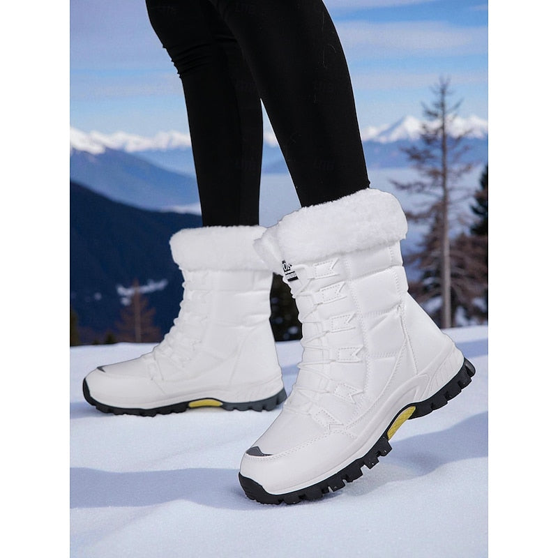 Women’s Lace-Up Winter Boots Cozy and Stylish Design 1